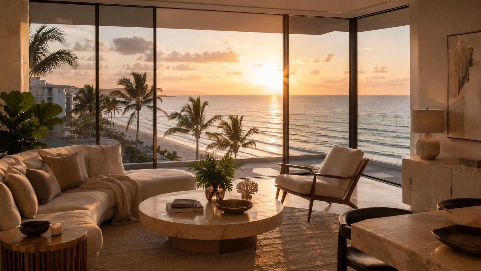 Luxury Fort Lauderdale condo interior